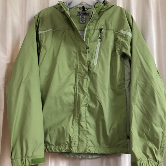 White Sierra green packable rain jacket - Picture 1 of 6